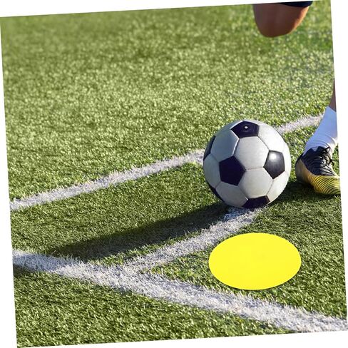8pcs Football Training Discs Soccer Drill Equipment Digital Landmark Mat Versatile Flat Round Markers Sports Supplies in Saudi Arabia