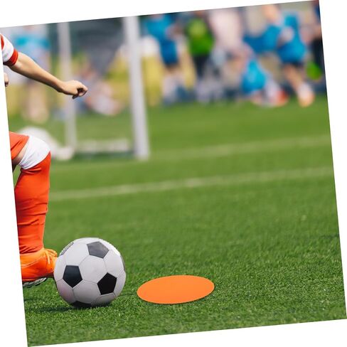 8pcs Football Training Discs Soccer Drill Equipment Digital Landmark Mat Versatile Flat Round Markers Sports Supplies in Saudi Arabia