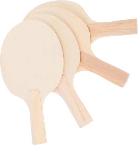 BESPORTBLE 4Pcs Unfinished Table Tennis Paddle Blanks DIY Painting Rackets for Adults Your Own Design with Ergonomic Control for All Skill Levels in Saudi Arabia