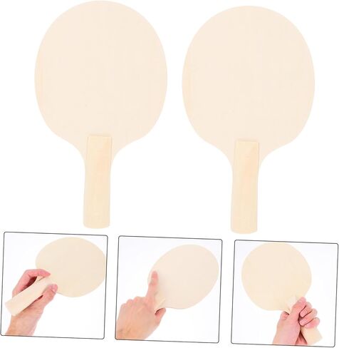 BESPORTBLE 4Pcs Unfinished Table Tennis Paddle Blanks DIY Painting Rackets for Adults Your Own Design with Ergonomic Control for All Skill Levels in Saudi Arabia