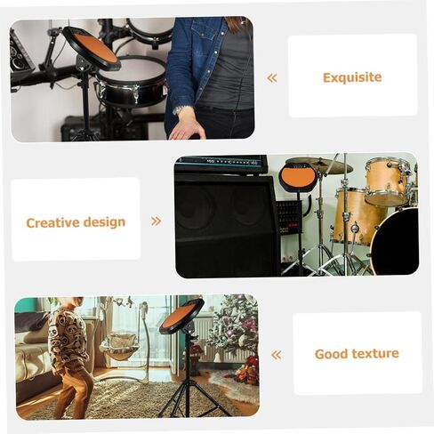 1 set Metal Tripod Dumb Drum Stand Height Practice Pad Rack Hold for Beginners Durable Drum Accessory for Percussion Instruments Includes Storage Bag in Saudi Arabia