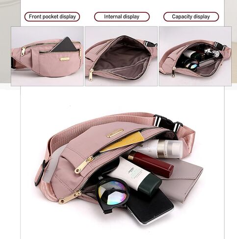 Fanny Pack Waist Pack for Women, Fashion Waist Bag with Adjustable Strap for Travel Sports Running Cycling. in Saudi Arabia