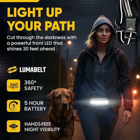أضواء الجري للعدائين - ضوء أمان LED قابل لإعادة الشحن لمجموعة النجاة في الهواء الطلق، وإكسسوارات التخييم، ومعدات المشي لمسافات طويلة للنساء الأساسيات، وإضاءة ليلية تعمل بالبطارية، وإضاءة ليلية مقاومة للماء in Kuwait