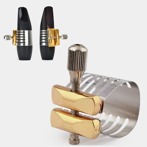 SUNGOOYUE Saxophone Ligature Saxophone Ligature Saxophone Mouthpiece Ligature,Stainless Steel Sax Mouthpiece Ligature Saxophone Mouthpiece Ligature Scores, Songbooks & Lyrics for DIY (Tenor) in Kuwait