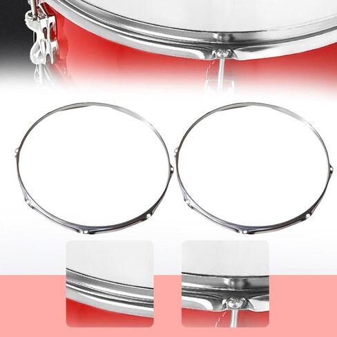 Drum Hoops Drum Rims Maintenance Portable Musical Accessories Percussion Instrument Practical for Top and Bottom Batter Hoops- 14 in 8 Hole in Saudi Arabia