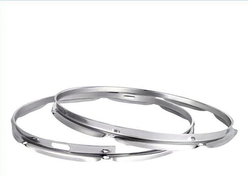 Drum Hoops Drum Rims Maintenance Portable Musical Accessories Percussion Instrument Practical for Top and Bottom Batter Hoops- 14 in 8 Hole in Saudi Arabia