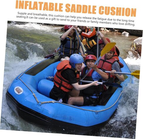 Portable Inflatable Boat Pad Seat Cushion High Grade PVC Breathable Ergonomic Design for Outdoor Drifting Kayak Use Reusable Washable Green in Saudi Arabia