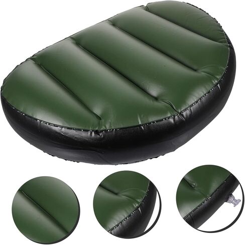 Portable Inflatable Boat Pad Seat Cushion High Grade PVC Breathable Ergonomic Design for Outdoor Drifting Kayak Use Reusable Washable Green in Saudi Arabia