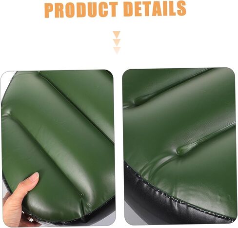 Portable Inflatable Boat Pad Seat Cushion High Grade PVC Breathable Ergonomic Design for Outdoor Drifting Kayak Use Reusable Washable Green in Saudi Arabia