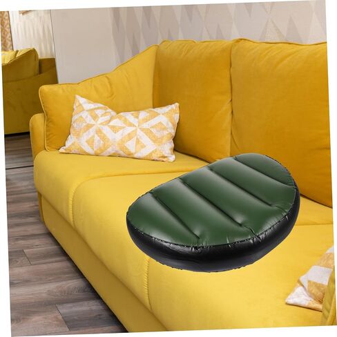 Portable Inflatable Boat Pad Seat Cushion High Grade PVC Breathable Ergonomic Design for Outdoor Drifting Kayak Use Reusable Washable Green in Saudi Arabia