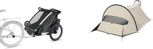 Thule Chariot Cross 2 Double Multisport مع قماش القنب للرياح والشمس - حزمة حماية UPF50+ in Saudi Arabia