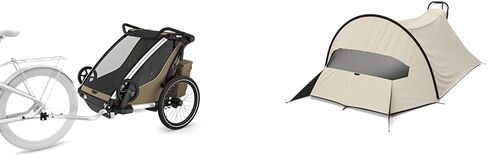 Thule Chariot Cross 2 Double Multisport with Wind & Sun Tarp UPF50+ Protection Bundle in Saudi Arabia