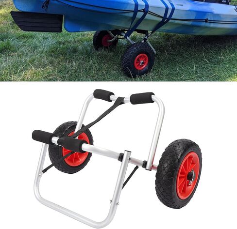 Aramox Kayak Cart Canoe Transport Carrier Dolly with 10 Inch Airless Tires and Foam Padding for Kayak Canoe Floats Beach Lake in Saudi Arabia