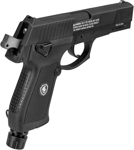 لانسر مسدس مقذوف الفلفل التكتيكي 0.5 عيار ثاني أكسيد الكربون غير ارتدادي للدفاع عن النفس - سلاح فتاك أقل للحماية الشخصية - مجموعة كاملة مع اثنين من الأكواب (العقرب) in Kuwait