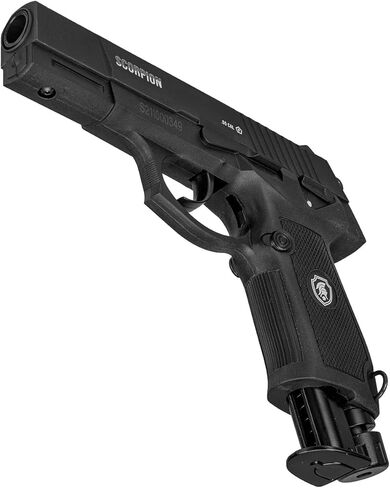 لانسر مسدس مقذوف الفلفل التكتيكي 0.5 عيار ثاني أكسيد الكربون غير ارتدادي للدفاع عن النفس - سلاح فتاك أقل للحماية الشخصية - مجموعة كاملة مع اثنين من الأكواب (العقرب) in Kuwait