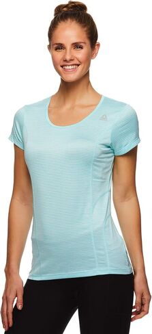Reebok Womens Mini Burnout Basic T-Shirt R366 S, Blue, Small in Saudi Arabia