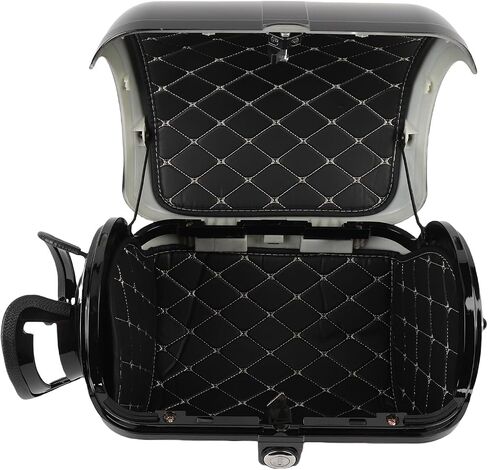 Cuifati Top Case, PU Lining Storage Carrier 28L Extra Space Replacement for DUCATI for (Black) in Saudi Arabia