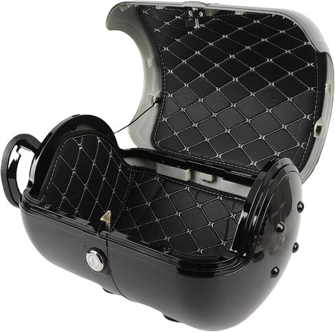Cuifati Top Case, PU Lining Storage Carrier 28L Extra Space Replacement for DUCATI for (Black) in Saudi Arabia