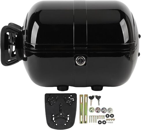 Cuifati Top Case, PU Lining Storage Carrier 28L Extra Space Replacement for DUCATI for (Black) in Saudi Arabia