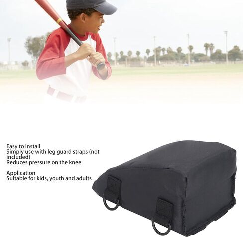 Tbest Catcher Knee Pads Double Safety Design, Soft Lightweight Catcher Knee Pads with Ergonomic Design, Suitable for Kids Youth Adults in Baseball Softball Sports in Saudi Arabia
