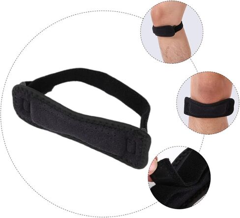 minkissy 2pcs Patella Tendon Strap Guard Support Brace for Knee Running Basketball and Outdoor Sports Breathable and Shockproof Design Unisex in Saudi Arabia