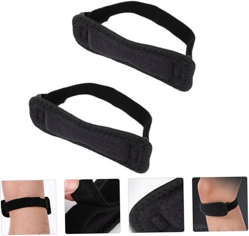 minkissy 2pcs Patella Tendon Strap Guard Support Brace for Knee Running Basketball and Outdoor Sports Breathable and Shockproof Design Unisex in Saudi Arabia