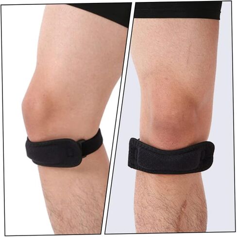 minkissy 2pcs Patella Tendon Strap Guard Support Brace for Knee Running Basketball and Outdoor Sports Breathable and Shockproof Design Unisex in Saudi Arabia