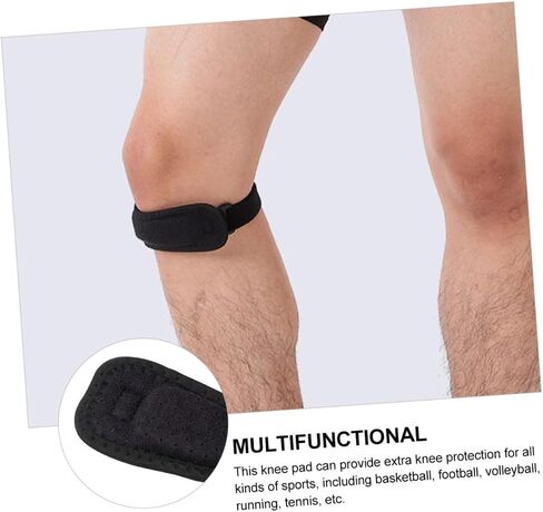 minkissy 2pcs Patella Tendon Strap Guard Support Brace for Knee Running Basketball and Outdoor Sports Breathable and Shockproof Design Unisex in Saudi Arabia