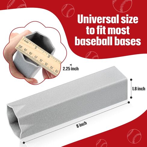 Curled Style Baseball Ground Anchors 1.8 x 8 Inch Suitable for Standard/Official Size Baseball Base in Saudi Arabia