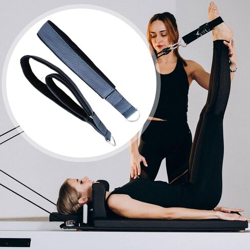 Pilates Double Loop Straps Double Loops D Enhanced Thickness Exercise Foot and Hand Straps for Fitness Studio in Saudi Arabia