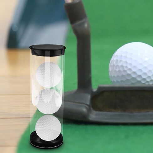 6pcs Golf Ball Holder Tube - Reusable Transparent Golf Ball Round Organizer Tube PVC Packing Containers for Outdoor Training in Saudi Arabia