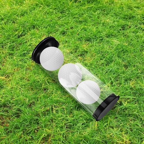 6pcs Golf Ball Holder Tube - Reusable Transparent Golf Ball Round Organizer Tube PVC Packing Containers for Outdoor Training in Saudi Arabia