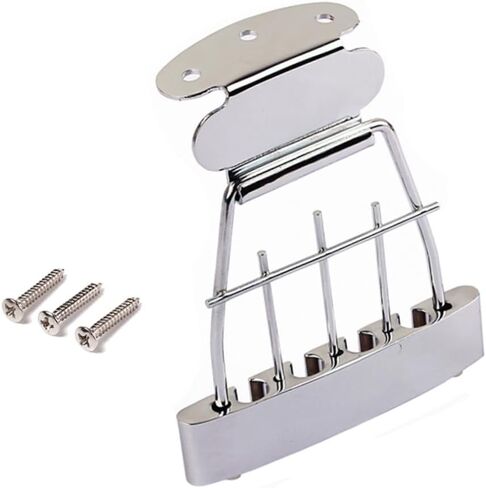 4 String Plated Adjustable Archtop Guitar Tailpiece for String Durable Construction Easy Installation Replacement Parts for Acoustic Guitar Enthusiasts in Saudi Arabia