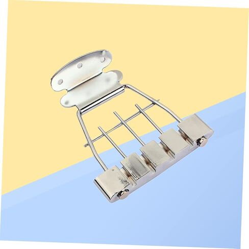 4 String Plated Adjustable Archtop Guitar Tailpiece for String Durable Construction Easy Installation Replacement Parts for Acoustic Guitar Enthusiasts in Saudi Arabia