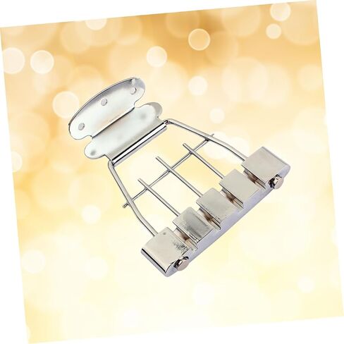 4 String Plated Adjustable Archtop Guitar Tailpiece for String Durable Construction Easy Installation Replacement Parts for Acoustic Guitar Enthusiasts in Saudi Arabia