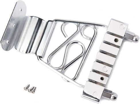 Plated 6 String Guitar Tailpiece for Guitar Accessories Sturdy Metal Construction Easy Installation in Saudi Arabia