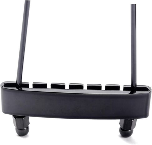 Jazz Guitar 6 String Tailpiece Black Metal Bridge for Jazz Guitar Standard Design Replacement Part for in Saudi Arabia