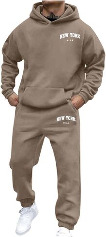 الرجال صالة بلوزات رياضية Sweatsuits مجموعات رياضية 2 قطعة هوديس عادية الركض Sweatpants رياضة بذلات رياضية رياضية in Saudi Arabia
