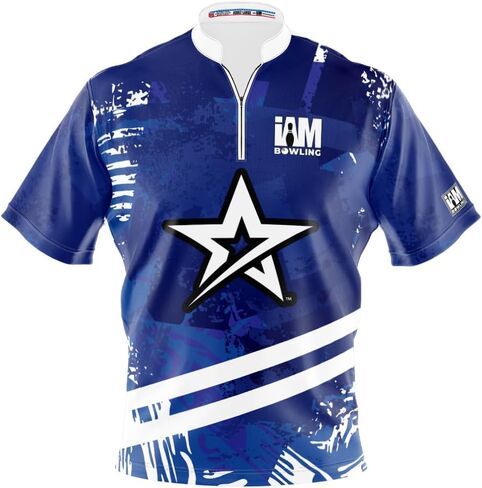 Logo Infusion I AM Bowling Jersey Short Sleeve Sash Collar 2234-RG Made in USA ROTO Grip in Saudi Arabia