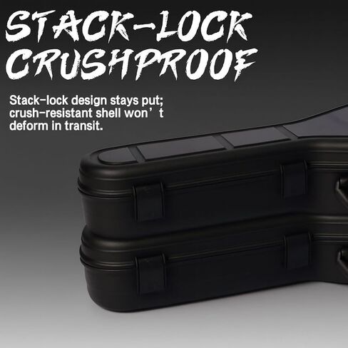 GORPANIX Polypropylene Hard Shell Ultra-Safe 41" 42" Acoustic Guitar Case for Road & Flight, Stackable, Crushproof, Waterproof, Professional Gear for Bands, Touring, Multi-Instrument, Bulk Logistics in Saudi Arabia