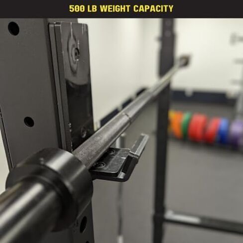 Fitvids 3" x 3" J-Hooks (Pair) for Power Cage and Squat Rack - Black in Saudi Arabia