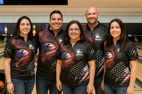 NAZENTI Personalized Bowling Jersey with Name, Team Name, 3D Custom Bowling Shirts for Team, Custom Bowlings Polo Men Women in Saudi Arabia