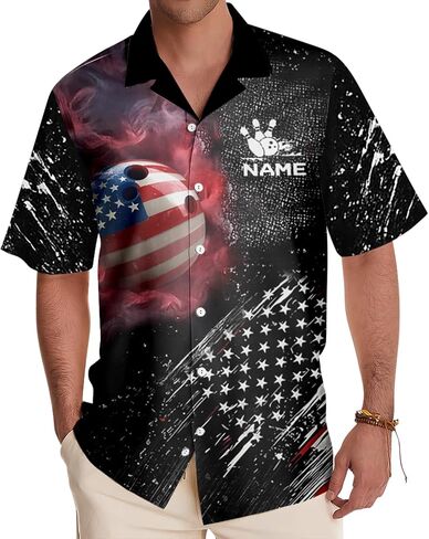 NAZENTI Personalized Bowling Jersey with Name, Team Name, 3D Custom Bowling Shirts for Team, Custom Bowlings Polo Men Women in Saudi Arabia