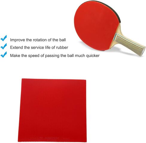 VGEBY Table Tennis Rubber, Bat Replacement Rubbers Sheet Rubber Rackets Sports Table Tennis Supplies (red) in Saudi Arabia
