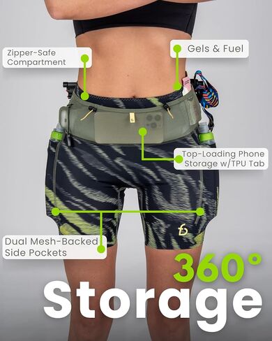 FlipBelt Women's Trail Run Compression Shorts in Saudi Arabia