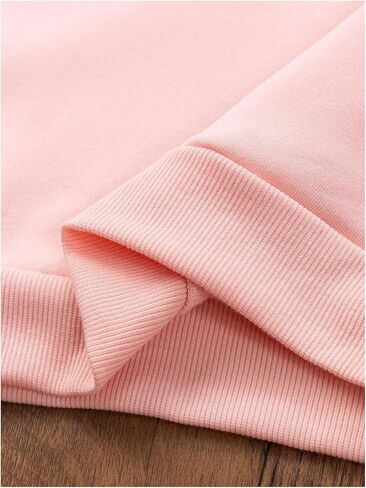 Girl's Letter Graphic Hoodies Long Sleeve Hooded Cute Sweatshirts Pullovers in Saudi Arabia