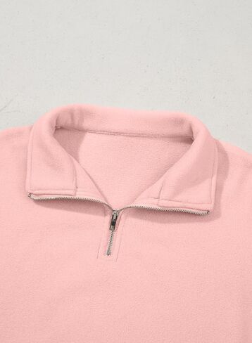 blibean Girls Long Sleeve Fleece Sweathirts Half Zipper Pullovers Size 6-15 Years in Saudi Arabia