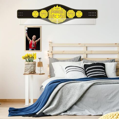 2 Pack Acrylic Horizontal Championship Belt Display Wall Mount Wrestling Belt Holder Rack Display Case for Karate Football Boxing Martial Arts Sports Championship and Other Replica in Saudi Arabia