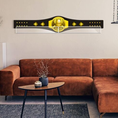 2 Pack Acrylic Horizontal Championship Belt Display Wall Mount Wrestling Belt Holder Rack Display Case for Karate Football Boxing Martial Arts Sports Championship and Other Replica in Saudi Arabia