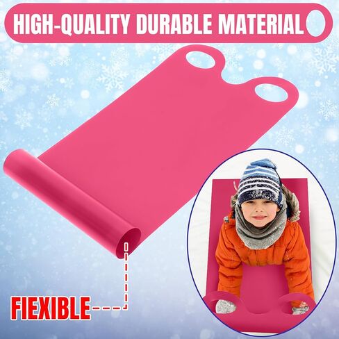 Poen 4 قطع زلاجات ثلجية للأطفال والكبار زلاجات زلاجات بلاستيكية زلاجات رملية خفيفة الوزن سجادة ثلجية الوزن معدات عالية السرعة in Kuwait